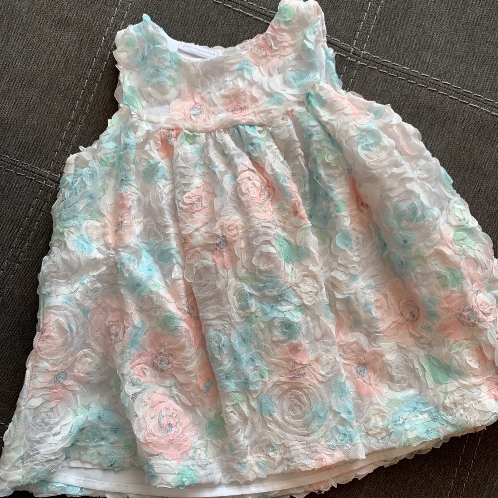 First impressions pastel floral dress